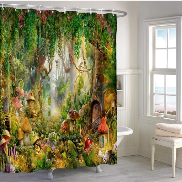 Enchanted Forest Shower Curtain - Picture 4 of 5